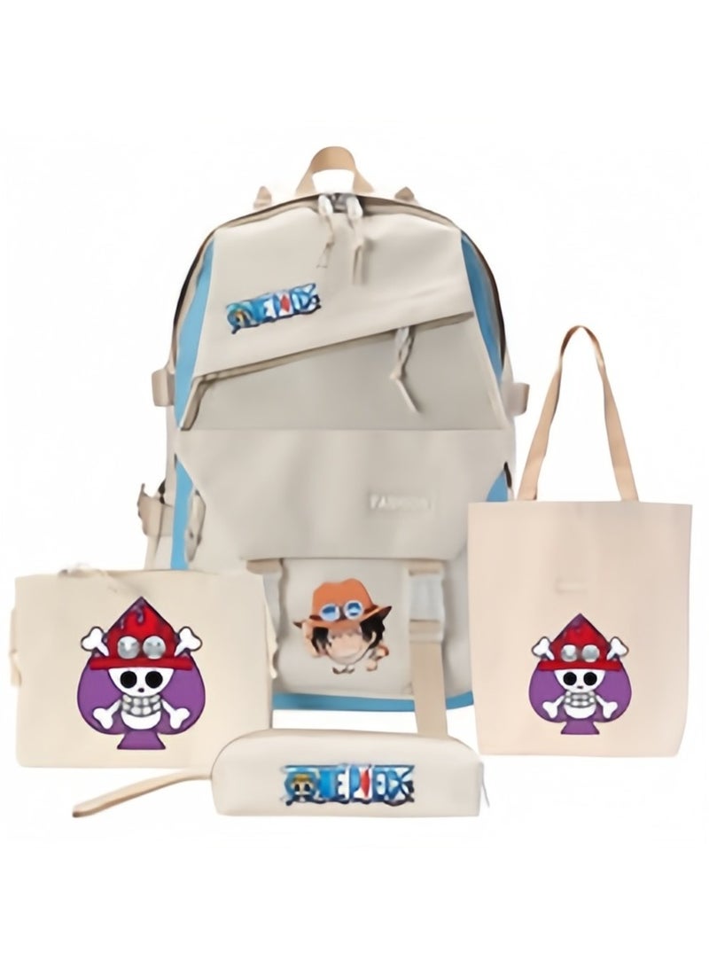 KUYING New ONE PIECE Large Capacity Backpack Four Piece Set 