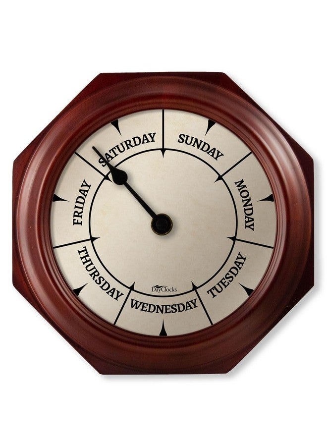 DayClocks ساعة يوم كلاسيكية من داي كلوز إنك، خشب الماهوجني، متعددة الألوان - Image 4