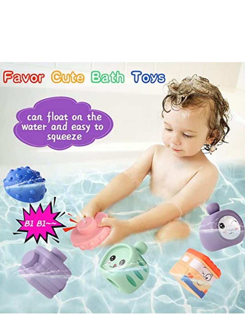16pcs Baby Blocks Soft Building Blocks Stacking Toys Baby Sensory Bath Toys  - Image 4