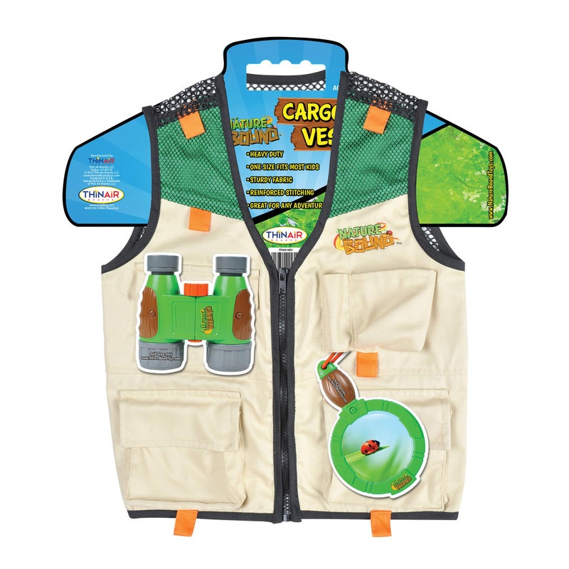 Nature Bound Cargo Vest for Kids with Zipper, 4 Pockets, and Durable Stitching - Image 1