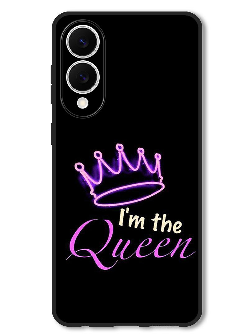 Theodor Case Compatible with Samsung Galaxy S25 Edge 6.7 Inch Protection Shockproof Bumper Cover I Am The Queen - Image 1