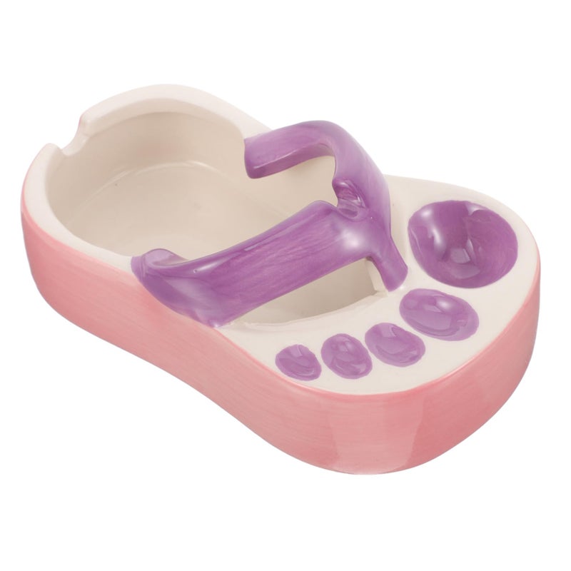 Smokeless Ceramic Ashtray Tabletop Decor Easy to Clean Home Use - Image 2