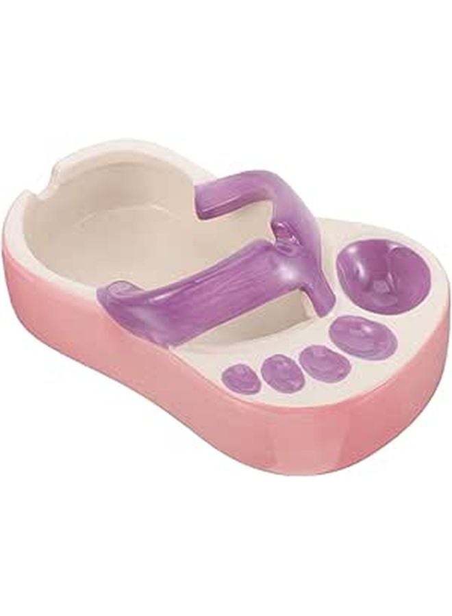 Smokeless Ceramic Ashtray Tabletop Decor Easy to Clean Home Use - Image 1