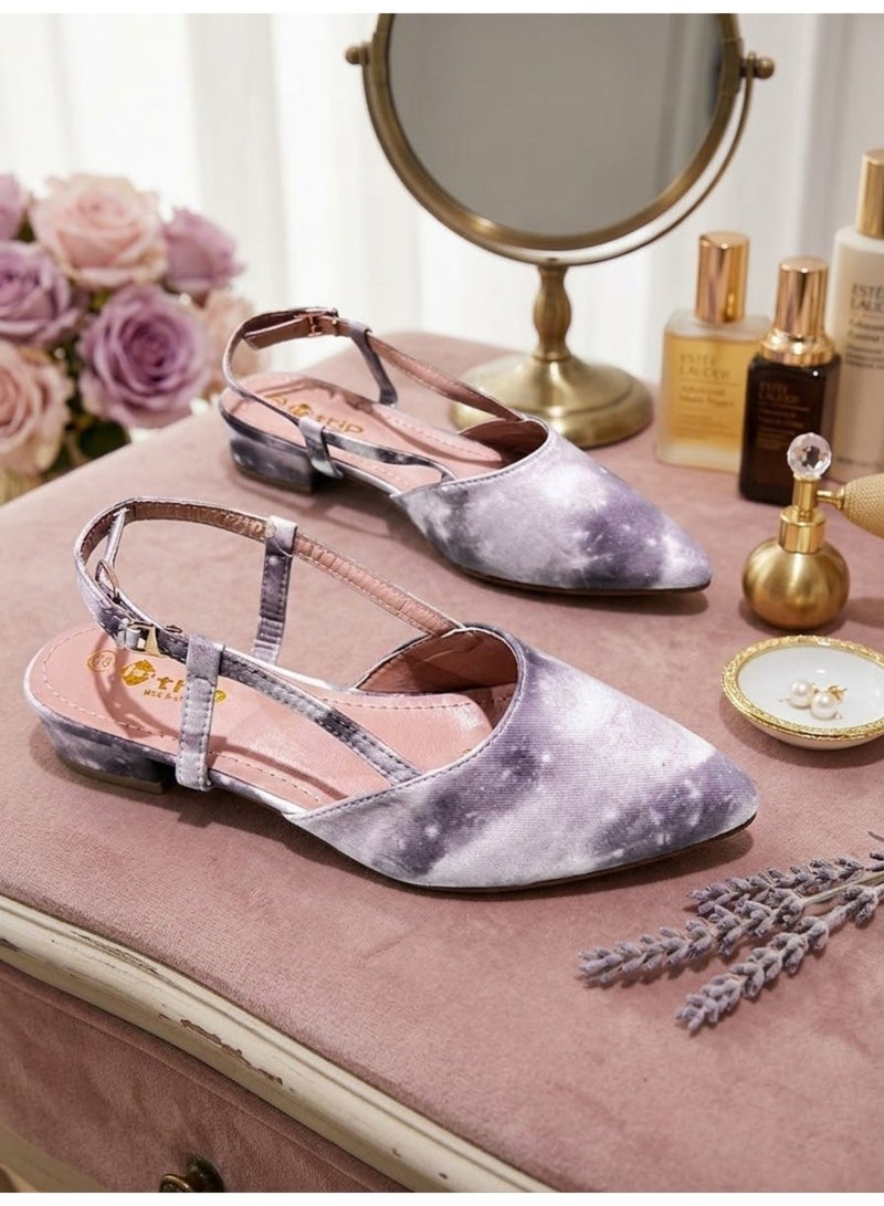 Trip Open-toe low-heeled shoe with ankle strap - Image 3