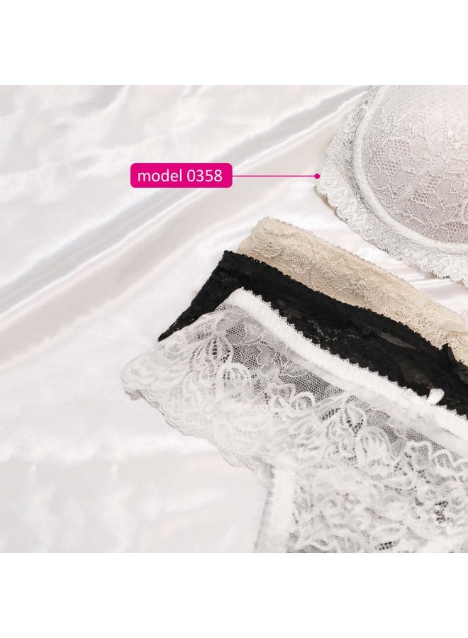 DadoUsh Women Lingerie Set - Elegant Lace Camisole Bra and Lace Panties Set - Image 3