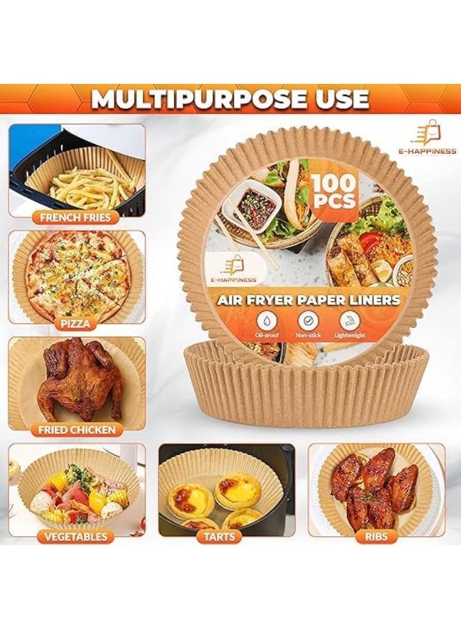 بطانة ورقية للمقلاة الهوائية للاستعمال مرة واحدة - 100 قطعة ، بطانات مقلاة هوائية غير لاصقة، بطانات مقلاة هوائية للاستعمال مرة واحدة للخبز، بطانات ورق برشمان للمقلاة الهوائية 160mm x 45mm size C - Image 3