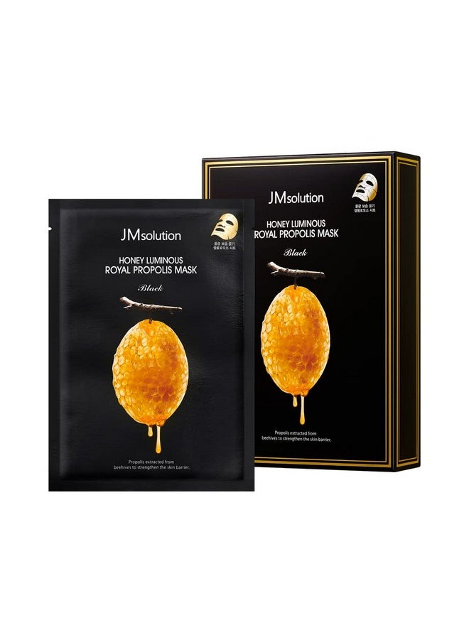 JMsolution JMsolution Honey Royal Propolis Ampoule Korean Skincare Face Mask -Rich Moisturizing boositng Nutrition -10sheets per box For All Skin Type (Honey Royal)  - Image 1
