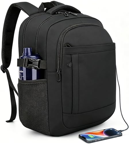 DEYACE Laptop Backpack 17 Inch Large Computer Bag for Men with USB Charger Port 18x14x8 Flight Approved Personal Item Travel Laptop Backpacks - Image 1