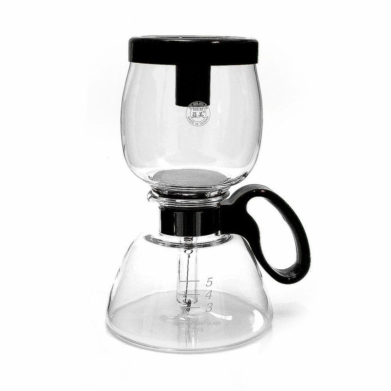 Yama Glass Yama Glass 5Cup Stovetop Siphon Coffee Maker 15 Oz Vacuum Brew HeatResistant Borosilicate Glass 