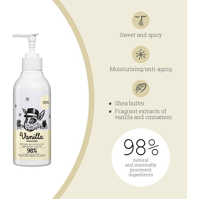 YOPE Vanilla and Cinnamon Hand and Body Lotion 300 ml - Image 2