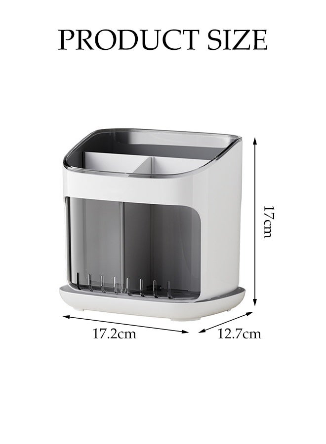Plastic Cutlery Strainer,Chopsticks Holder,Household Tableware Storage Organizer,Multifunctional Chopsticks Storage Rack for Kitchen - Image 2