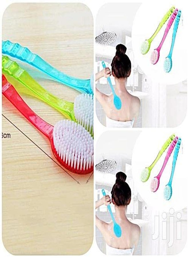 Glan Bath Scrub Brush Soft Long Handle For Women Back Brush Scrubber Washer Bathing Scrubbing Body Brush Loofah For Shower Cleaning Pack Of 1 (M3) - Image 5