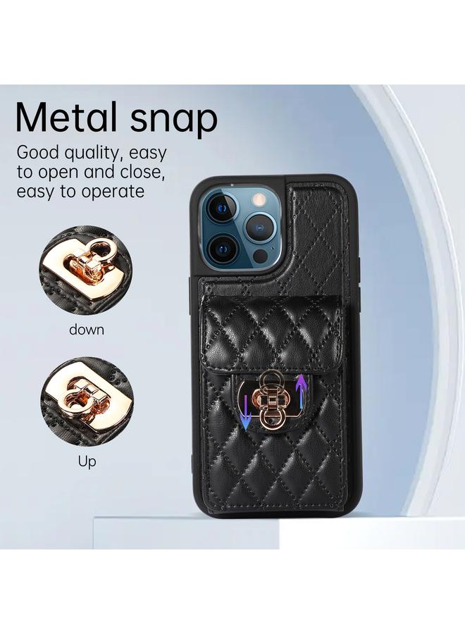 زبون جراب جلدي لهاتف iPhone 12 Pro Max مزود بفتحة للبطاقة - Image 4