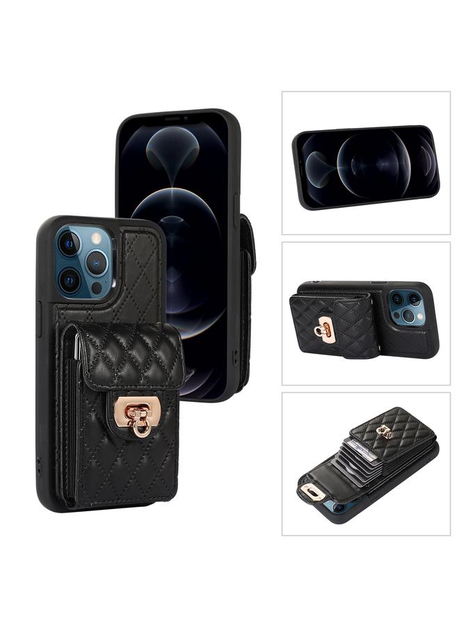 زبون جراب جلدي لهاتف iPhone 12 Pro Max مزود بفتحة للبطاقة - Image 1