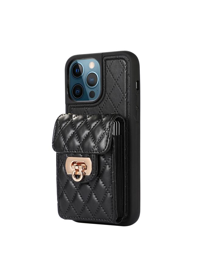 زبون جراب جلدي لهاتف iPhone 12 Pro Max مزود بفتحة للبطاقة - Image 2