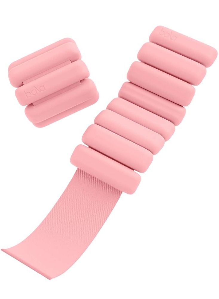 بالا قطعتين بالا - أساور أوزان للتمرين - 450غ - زهري - Image 1