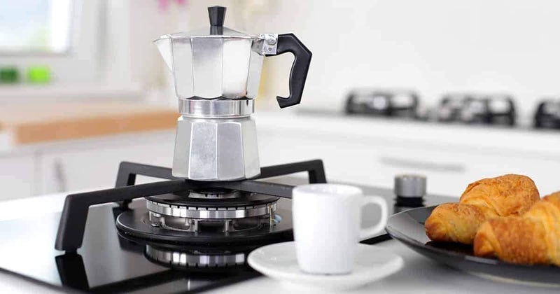 Definite Aluminum Stovetop Espresso Coffee Maker – 3 Cup Moka Pot for Rich Italian Coffee | Classic Silver Percolator | Easy to Use, Heat-Resistant Handle | Perfect for Home & Office Brewing - Image 5