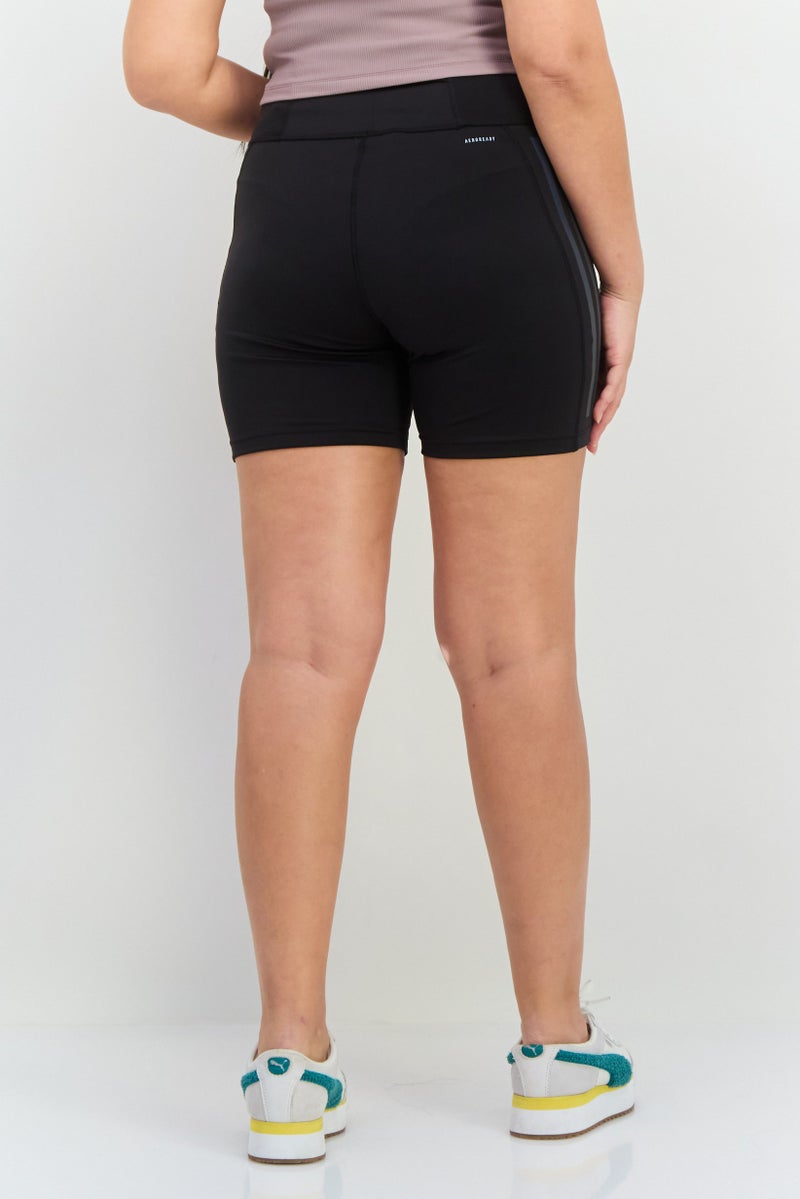 Adidas Women Sportswear Fit Pull On Training Shorts, Black  - Image 2