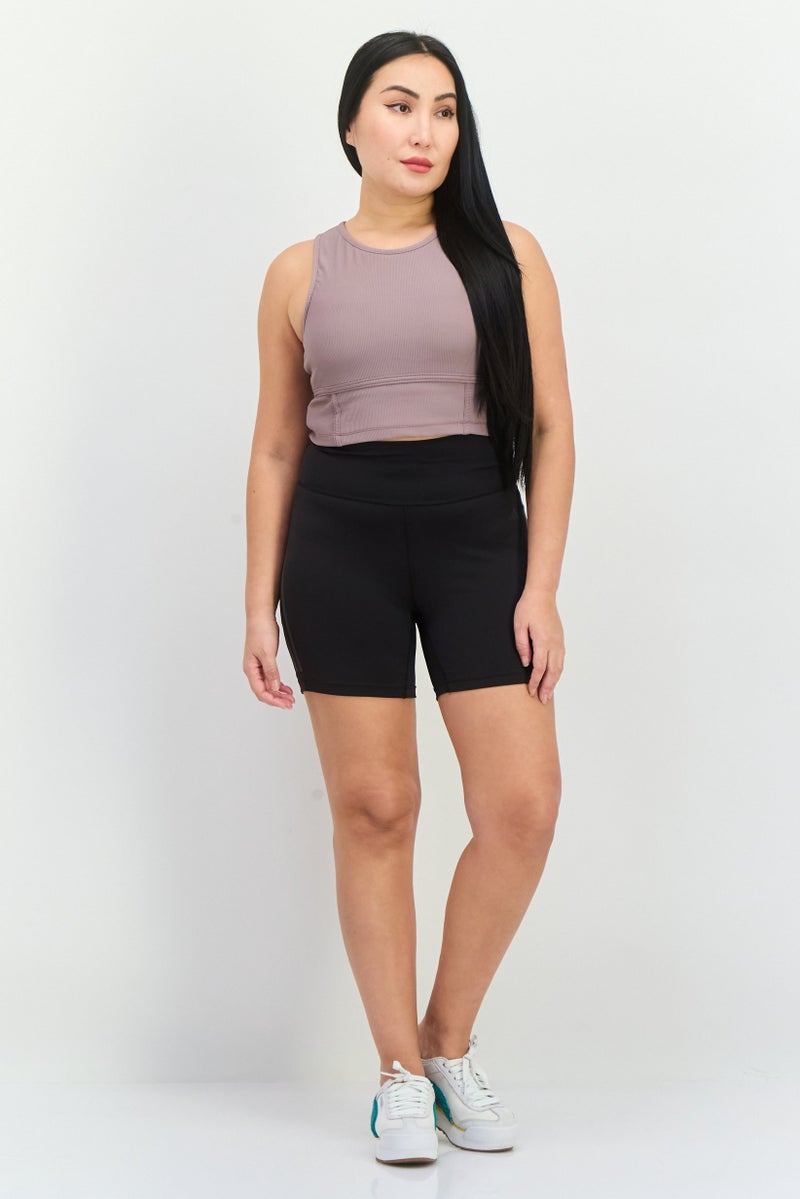 Adidas Women Sportswear Fit Pull On Training Shorts, Black  - Image 3