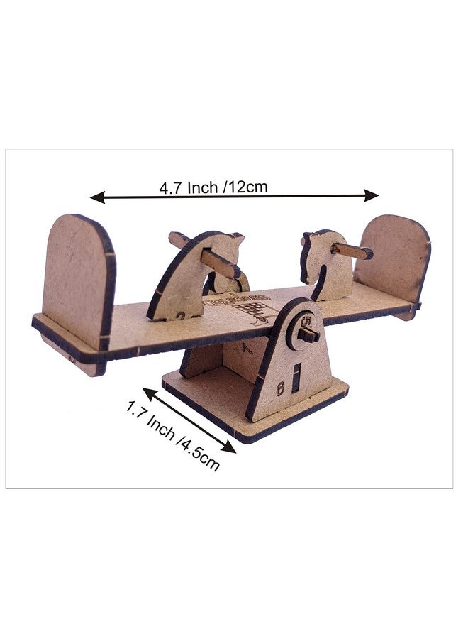 StepsToDo StepsToDo Wooden Playground Furniture Making & Painting Kit. for Dolls. Includes Furniture Slide, Swing, Seesaw, Sandtray. Pine Wood. No Hammer, Glue Required.  - Image 5