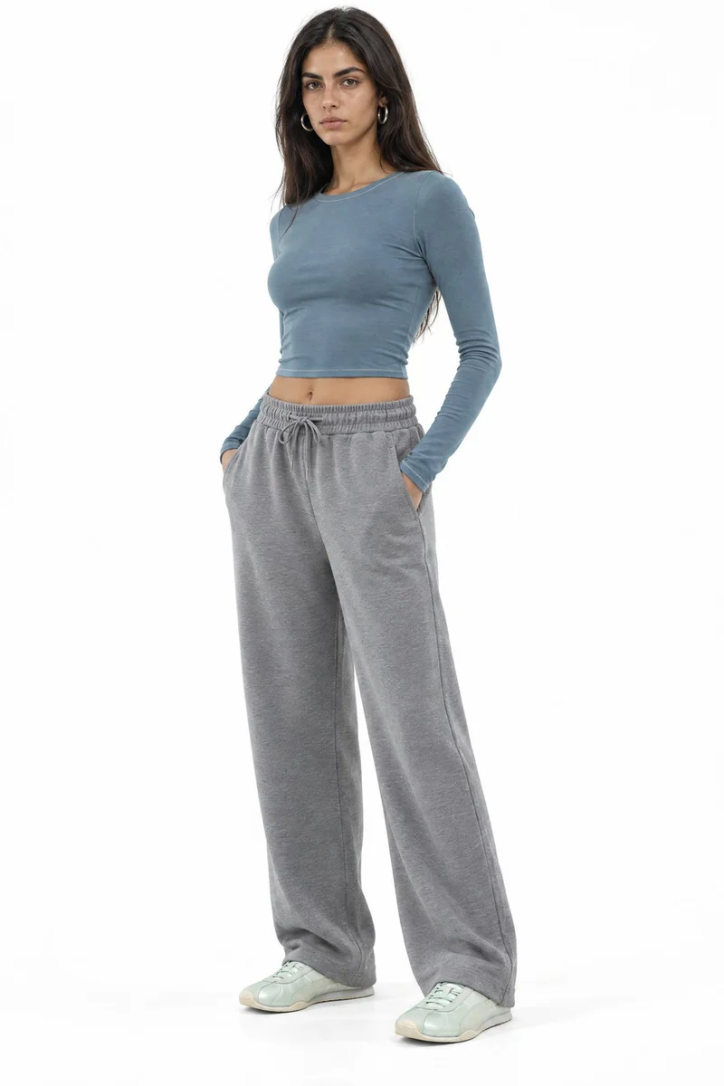 Busem BUSEM Mid Waist Wide Leg Modal Pants
