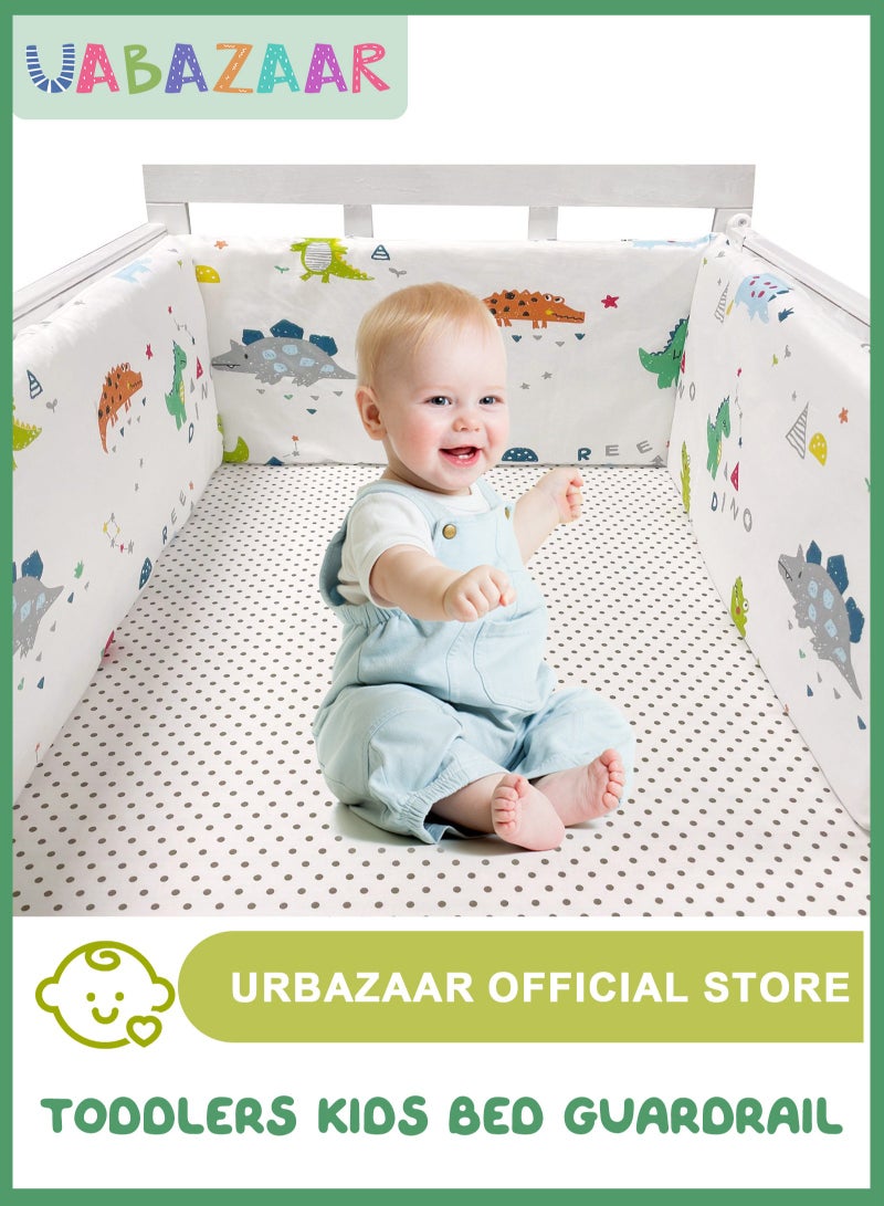 URbazaar Crib Bumper Breathable Cot Bumper Breathable Mesh Cot Liner Crib Rail Cover Baby Crib Bumper Baby Boys Girls Nursery Breathable Crib Bedding Baby Bed Bumper 130x30x3.5cm - Image 1