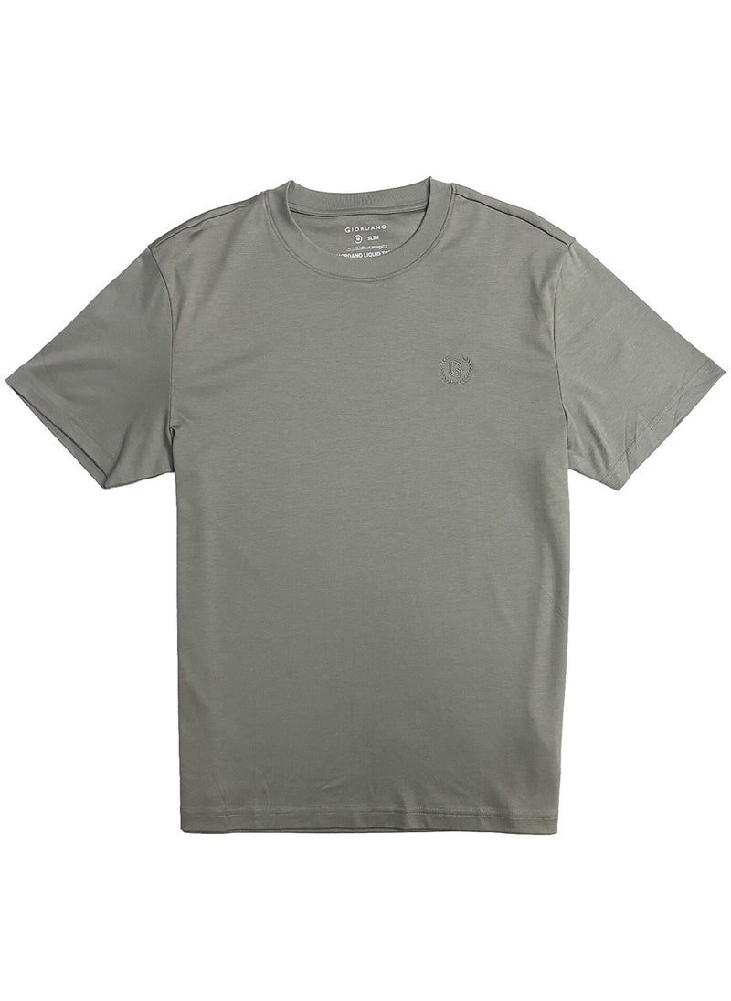 GIORDANO Men's Smart Tee Grey  - Image 1