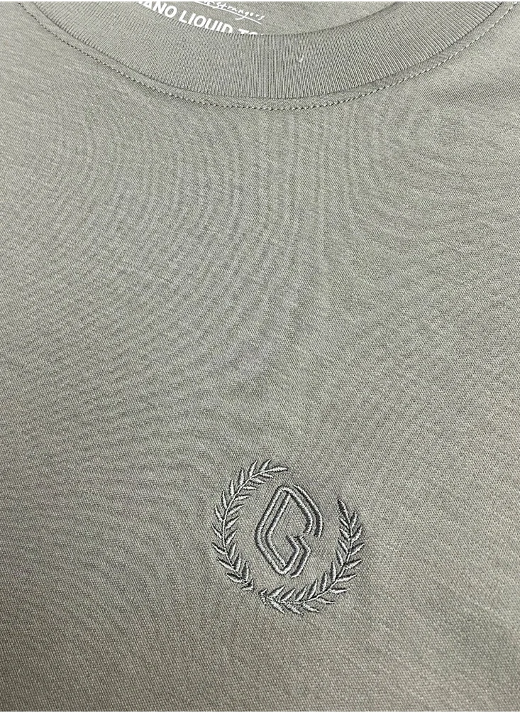 GIORDANO Men's Smart Tee Grey