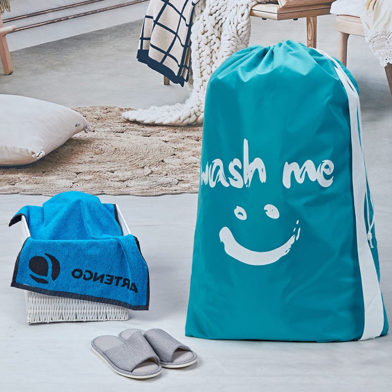 Homest 2 Pack Xl Travel Laundry Bag With Strap, Dirty Clothes Organizer, Carry Up To 4 Loads Of Laundry, Easy Fit A Laundry Hamper Or Basket - Image 2