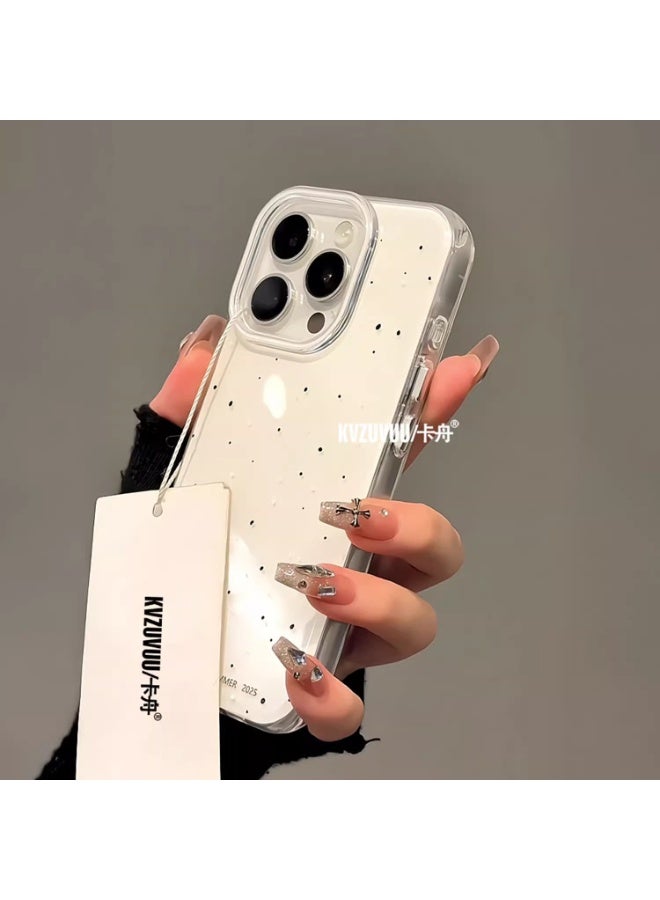 NIBEMINENT Jelly Color Protective TPU Case Cover For iPhone 15 Plus, White - Image 2