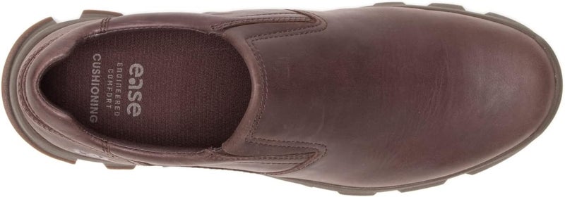 CATERPILLAR Men's Leather Slip-On Shoes in Brown - Image 4
