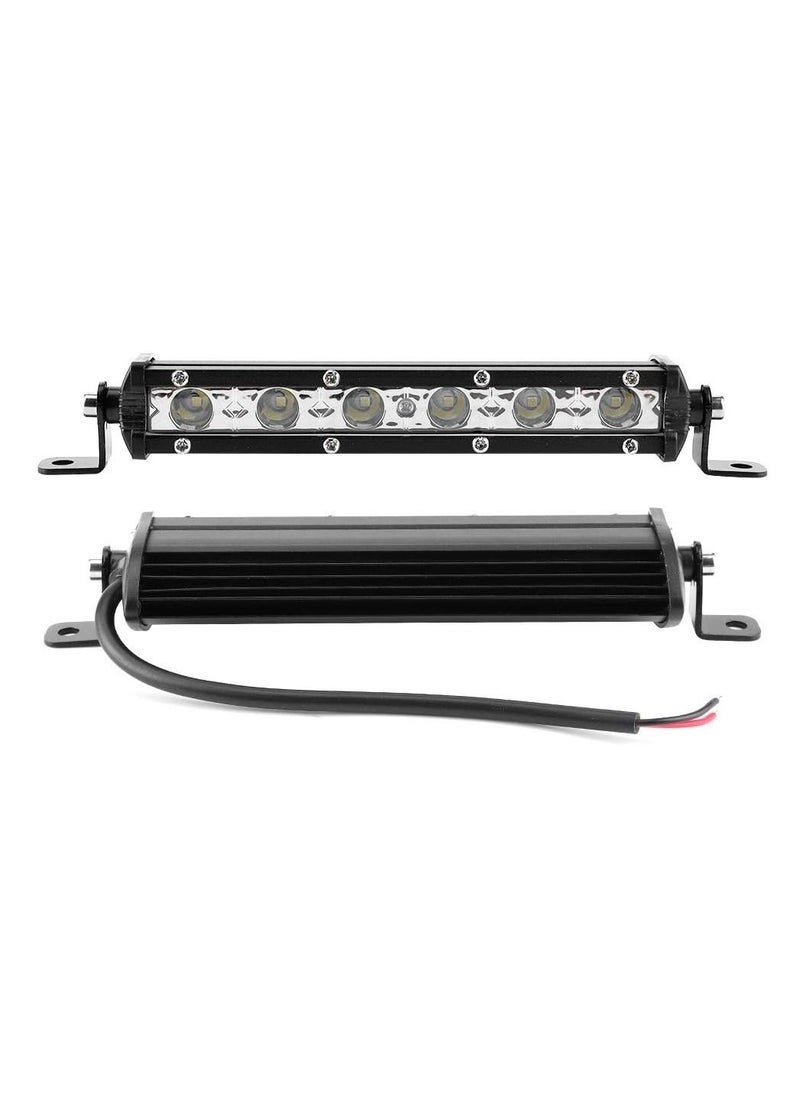 Toby's 12V Auto Work Light Led Waterproof,7in 18W 6LED 6000K White Work Light IP67 Ultra Slim Lamp Bar Stripe for Offroad Ships Auto  - Image 4