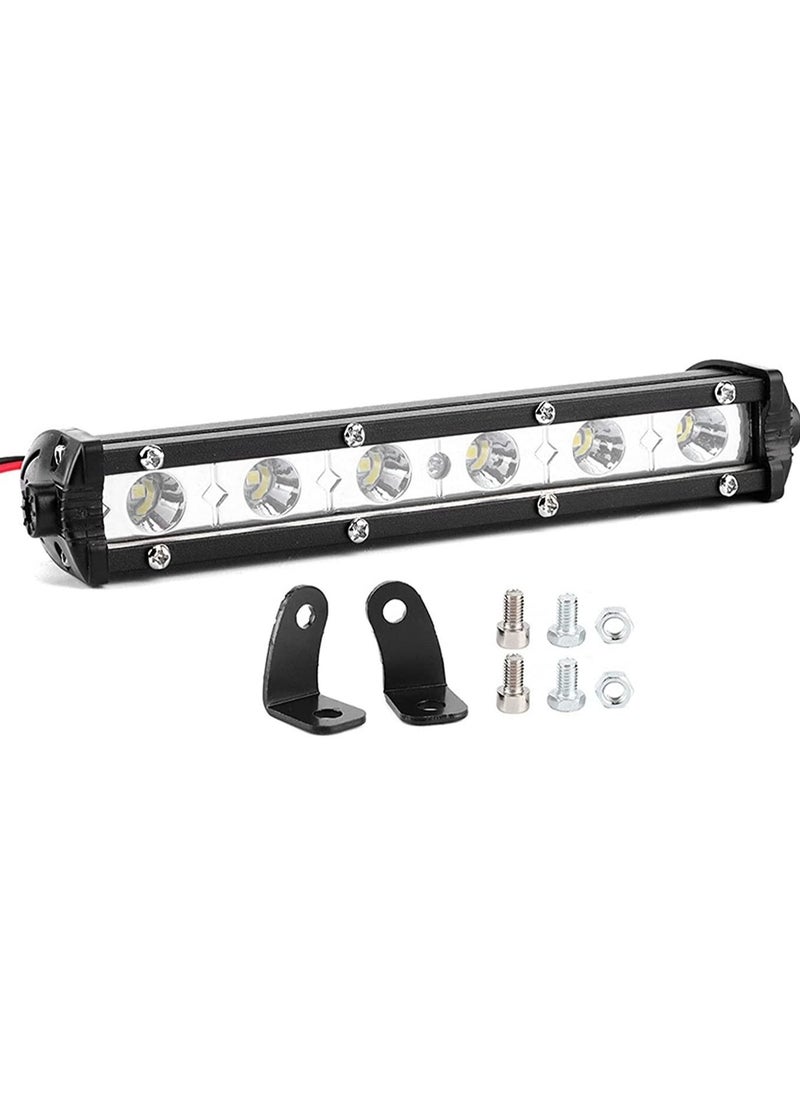 Toby's 12V Auto Work Light Led Waterproof,7in 18W 6LED 6000K White Work Light IP67 Ultra Slim Lamp Bar Stripe for Offroad Ships Auto  - Image 1