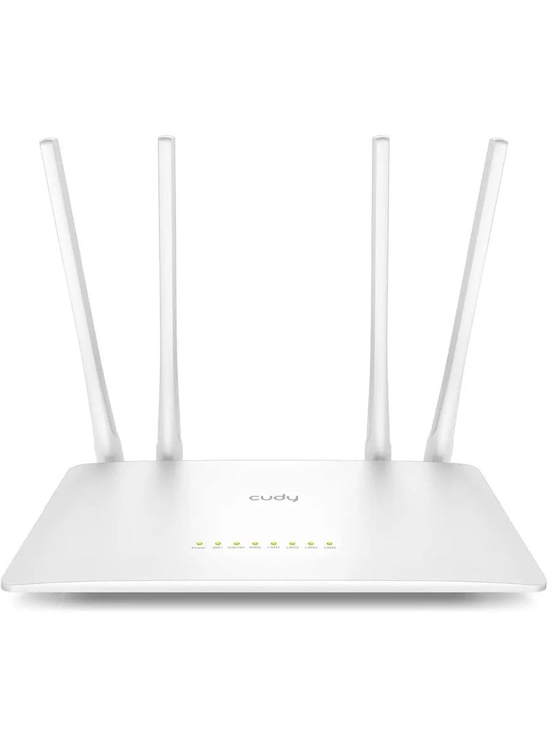 Cudy WR1200 AC1200 Dual-Band Wi-Fi Router with 4×5 dBi Antennas, MU-MIMO & VPN Client Support - Image 1