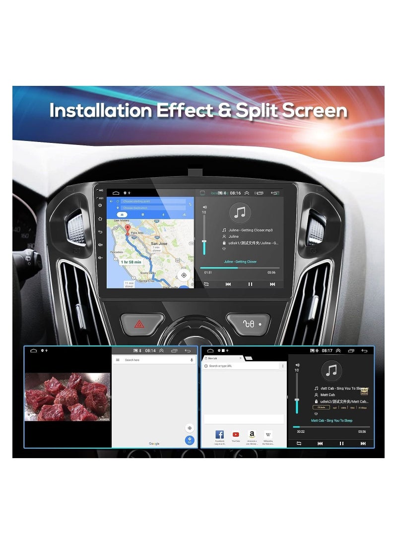 SHEZA STAR - Android Screen For Ford Focus 2012 To 2018 4GB RAM 64GB Memory Support Apple Carplay Android Auto Full HD Touch Screen built In Bluetooth USB Radio WiFi Play Store Backup Camera included - Image 1