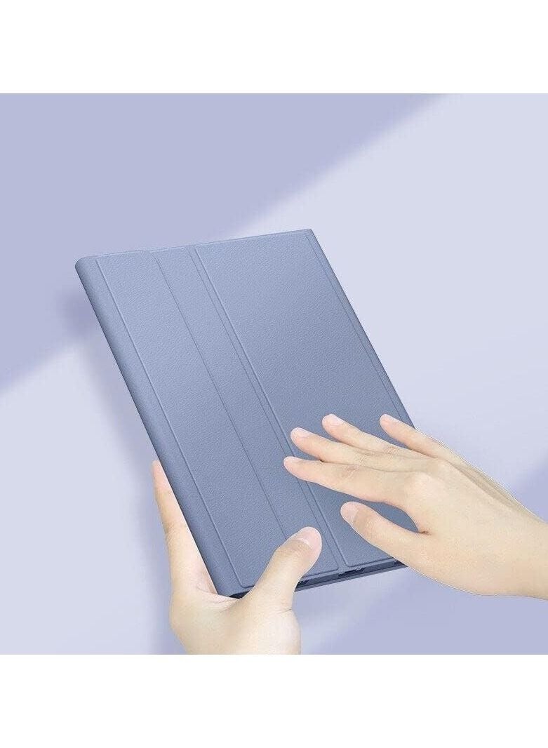 حافظة لوحة مفاتيح ثنائية اللغة متوافقة مع جهاز Honor Pad 9 مقاس 12.1 بوصة، غطاء واقٍ قابل للفصل ولوحة مفاتيح لاسلكية وحامل قلم وغطاء ذكي من الجلد فائق النحافة مع ماوس - Image 2