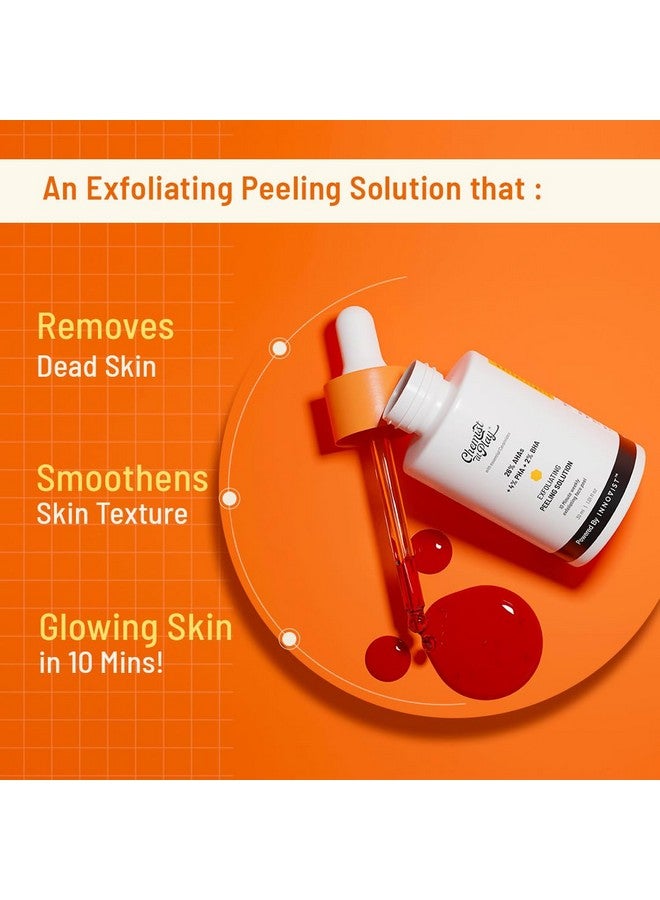 كيميست_أت_بلاي محلول تقشير 26% Aha و2% Bha و4% Pha | مقشر كيميائي للوجه | حمض الجليكوليك (Aha)، وحمض الساليسيليك (Bha)، وحمض اللاكتوبينويك (Pha) | تقشير تان أوف لمدة 10 دقائق | تم اختباره بواسطة الجلد | 30 مل - Image 3