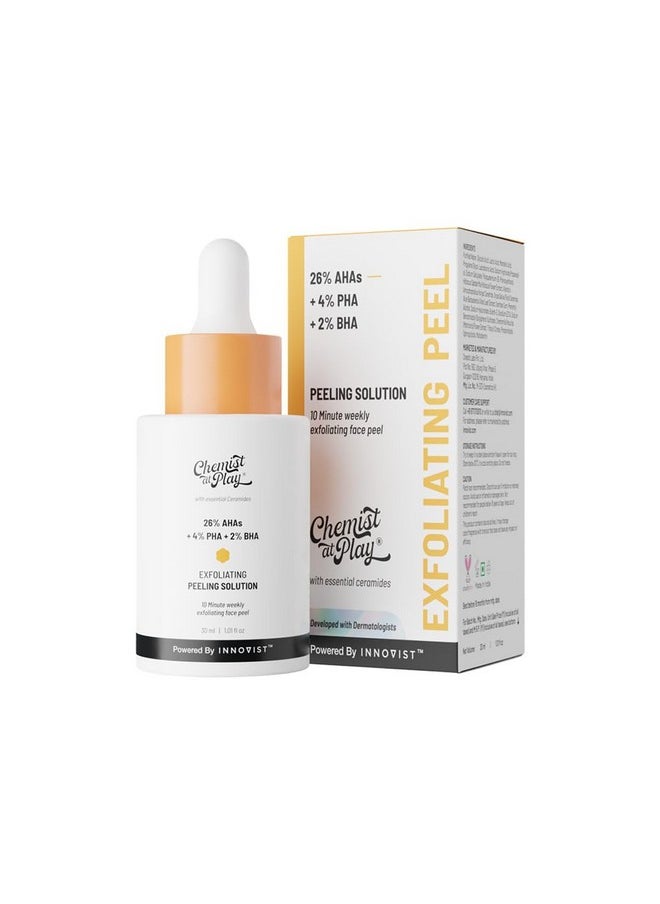 26% Aha 2% Bha 4% Pha Peeling Solution | Chemical Exfoliator For Face | Glycolic Acid (Aha), Salicylic Acid (Bha), Lactobinoic Acid (Pha) | Tan Off 10-Minute Peel | Derma Tested | 30Ml - pzsku/ZE581A2DB11C4C1483DEEZ/45/_/1733730255/7776ebbb-1fac-4473-9689-0cf7b9140098