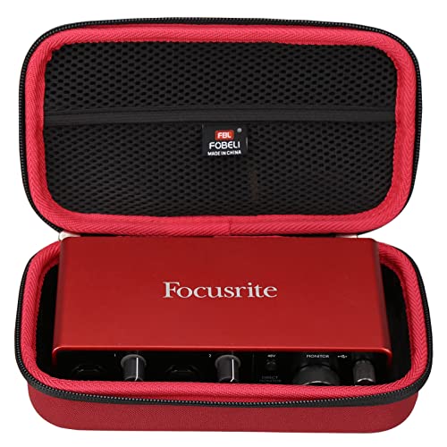 FBLFOBELI EVA Hard Storage Case Compatible with Focusrite Scarlett 2i2 3rd Gen USB Audio Interface (Case Only) - Image 1