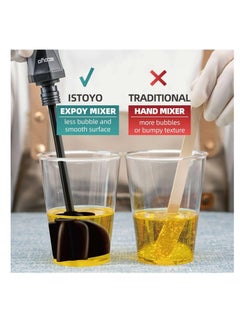 ISTOYO ISTOYO Resin Mixer, Handheld Battery Epoxy Mixer for Minimizing Bubbles, Epoxy Resin Mixer, Resin Stirrer for Resin, Silicone Mixing, Resin Molds, Resin Supplies, DIY Crafts (Included 2 pcs Paddles)  - Image 4