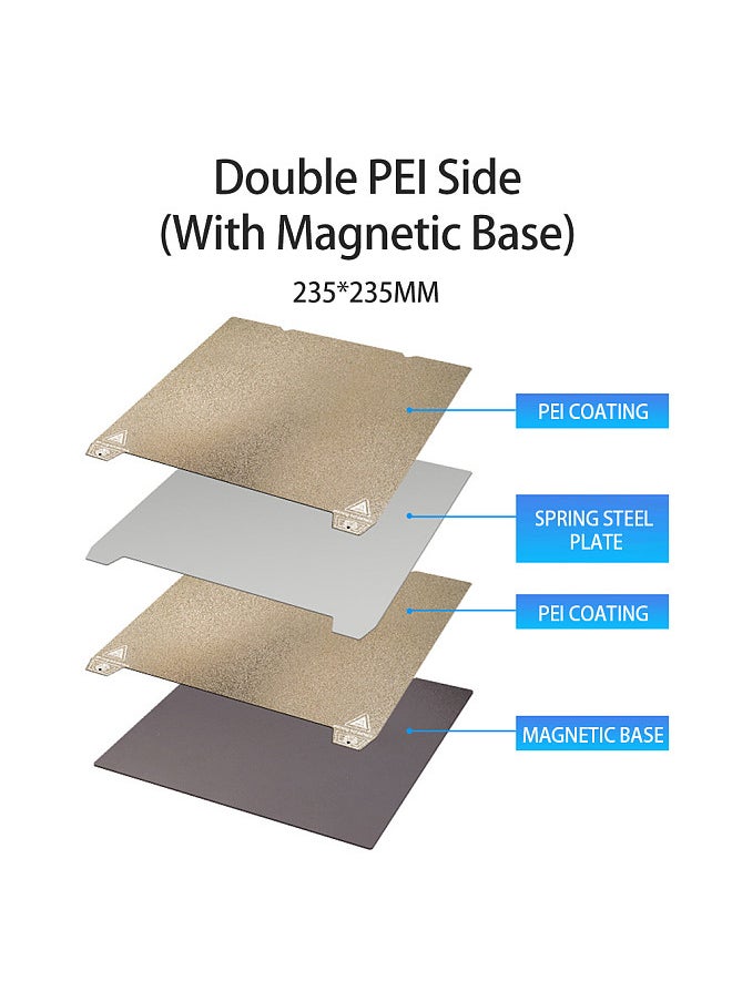 Generic PEI Build Plate 3D Print Bed Double Side Textured PEI Surface Magnetic Spring Steel Flexible Platform  - Image 2