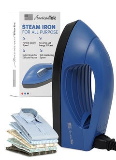 Powerful Steam Iron with constant steam-Non Stick and Fast Heating Blue