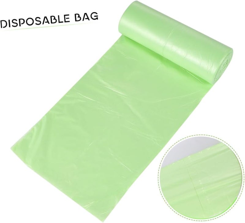 Thickened Biodegradable Trash Bags 100 Count Green Heavy Duty For Kitchen Bathroom Home Office - Image 3