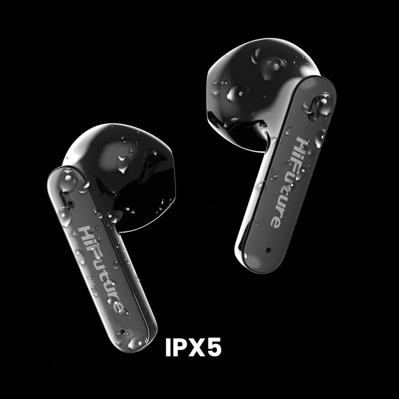 HiFuture Colorbuds2 TWS Earphones - Pink, Bluetooth 5.3, 20 Hours Playtime, IPX5 Sweatproof, ENC for Calls, Dynamic Bass - Image 5