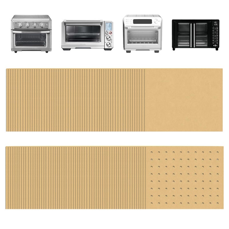 Golden Associate 9 x11 inch Parchment Paper Liners Disposable 170 Pcs PerforatedUnperforated Sheets Combo 85Pcs Each Accessories for Cuisinart Emeril Ninja Breville Instant Pot Gowise
