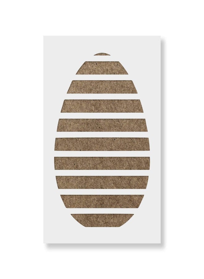 Stencil Revolution Easter Egg Stripes Stencil - Reusable Stencils for Painting - Create DIY Easter Egg Stripes Home Decor - Image 1