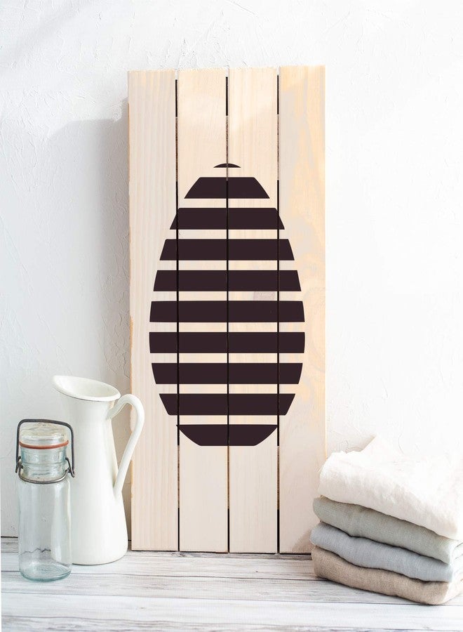 Stencil Revolution Easter Egg Stripes Stencil - Reusable Stencils for Painting - Create DIY Easter Egg Stripes Home Decor - Image 3