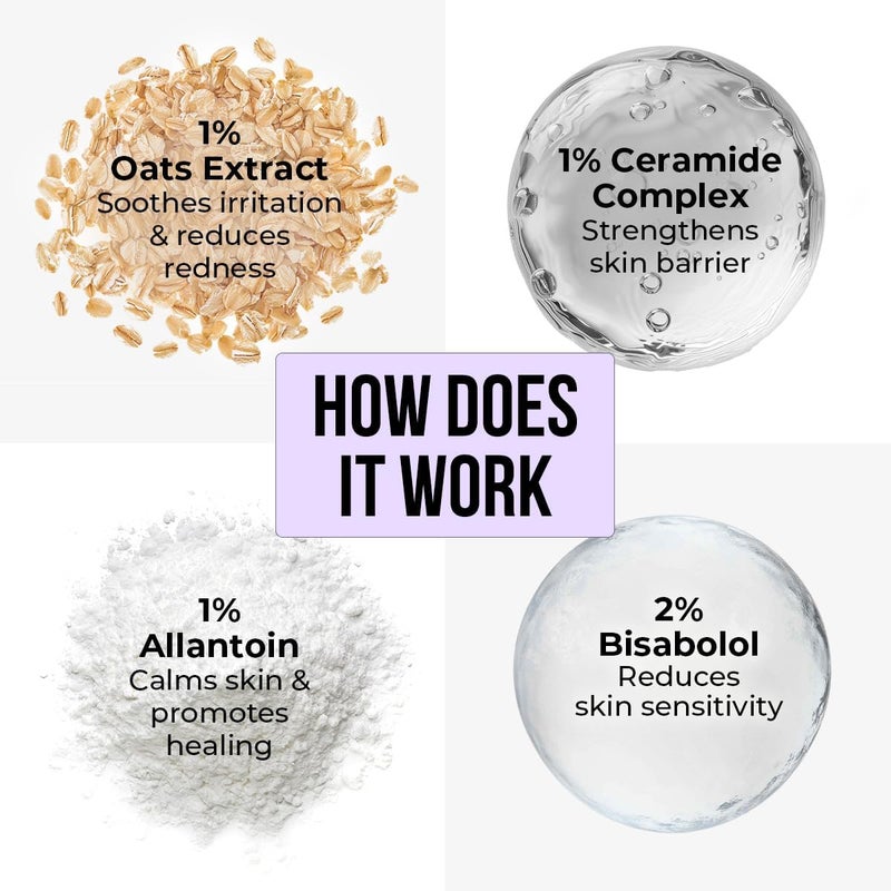 Dr. Sheth's Oats & Ceramide SPF 50+ Pa++++ | In-Vivo Tested | Oil-Free Sunscreen For Sensitive Skin | Lightweight & No White Cast | Strengthens Skin Barrier | Sun Protection From UVA/B/IR Rays | Men - Image 3