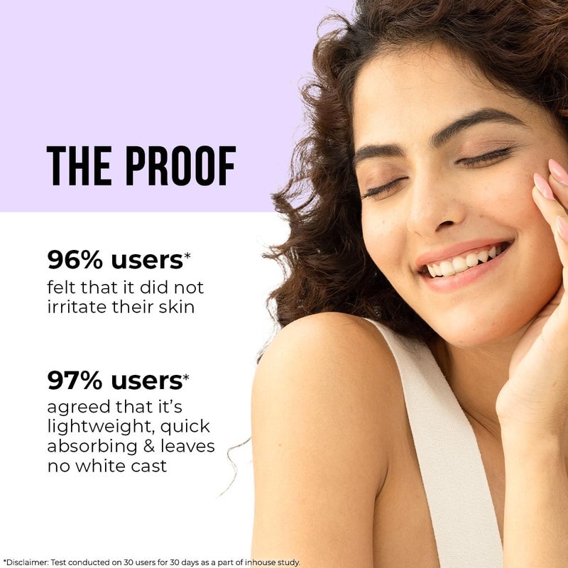 Dr. Sheth's Oats & Ceramide SPF 50+ Pa++++ | In-Vivo Tested | Oil-Free Sunscreen For Sensitive Skin | Lightweight & No White Cast | Strengthens Skin Barrier | Sun Protection From UVA/B/IR Rays | Men - Image 4