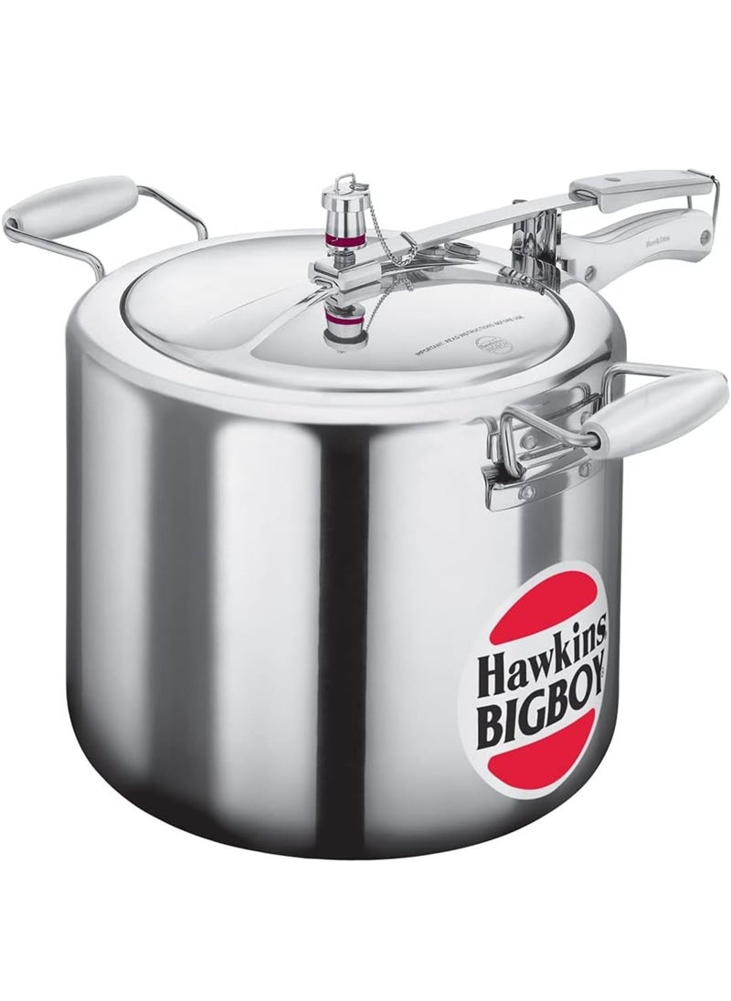 Hawkins Bigboy Pressure Cooker, Silver, 18 Litres  - Image 1
